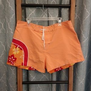 👙ORANGE HAWAIIAN SWIM SHORT